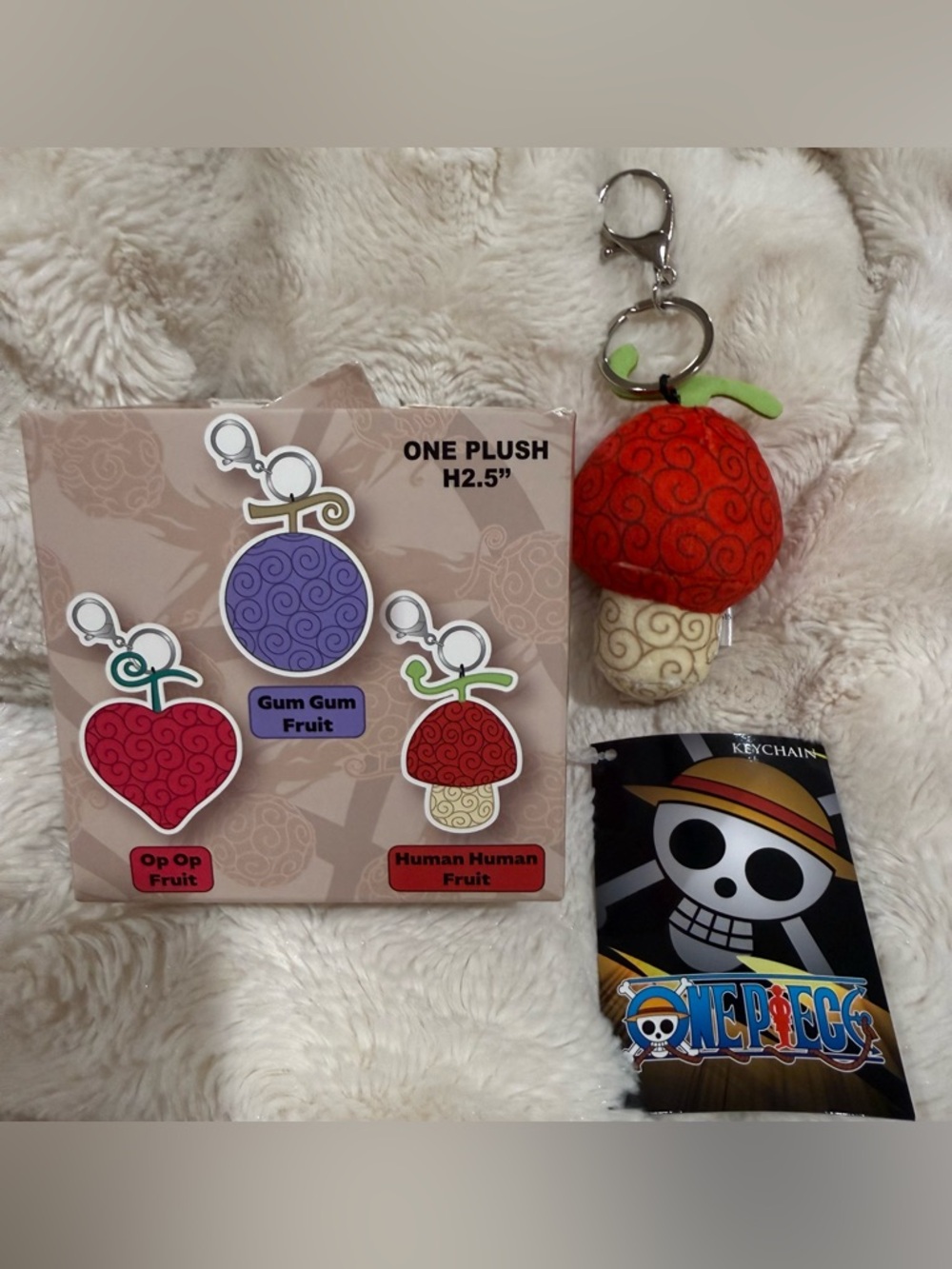 One Piece Devil Fruit Blind Box Plush Bag Charm